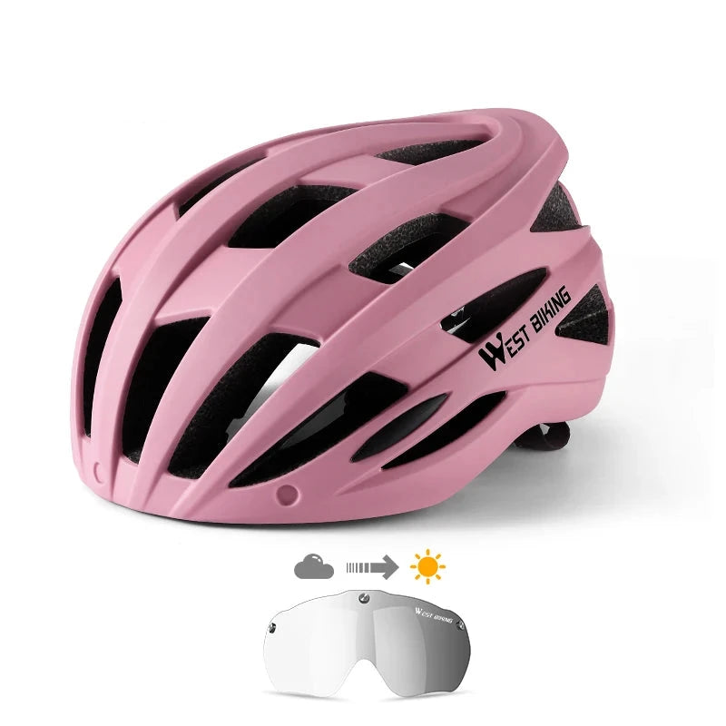 Casque vélo avec visière photochromique