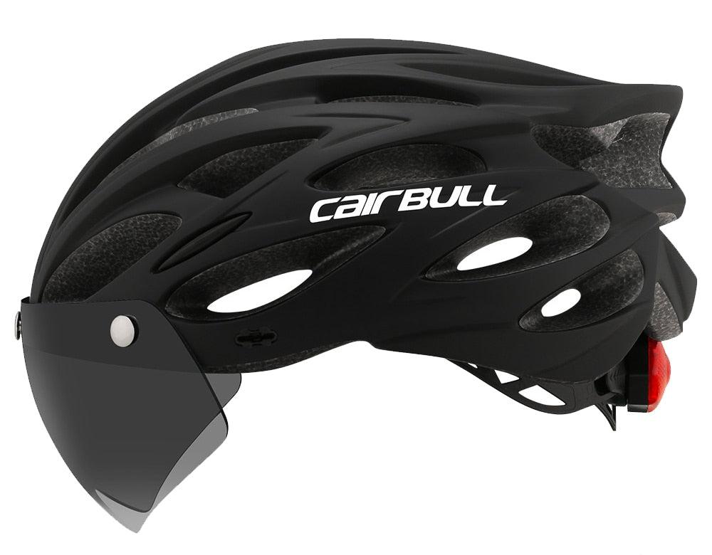 Casque vélo visière lunettes