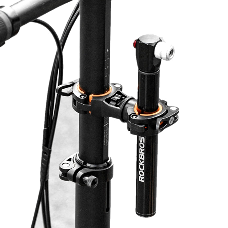 ROCKBROS Cycling Lights Holder Rotating LED Bicycle Light Bracket Bike Pump Holder Quick Release Mount Bicycle Accessories Pédale Maurice