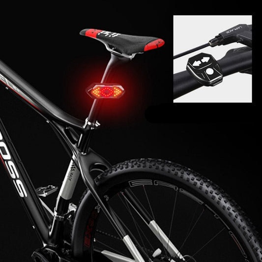 Éclairage vélo arrière avec flèches clignotantes et télécommande