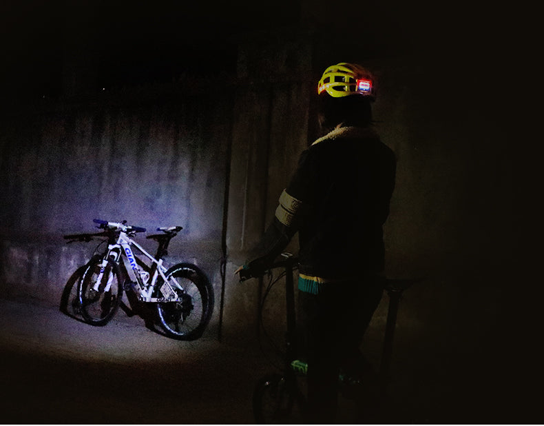 Casque vélo lumineux LED VTT ultra-léger Pédale Maurice