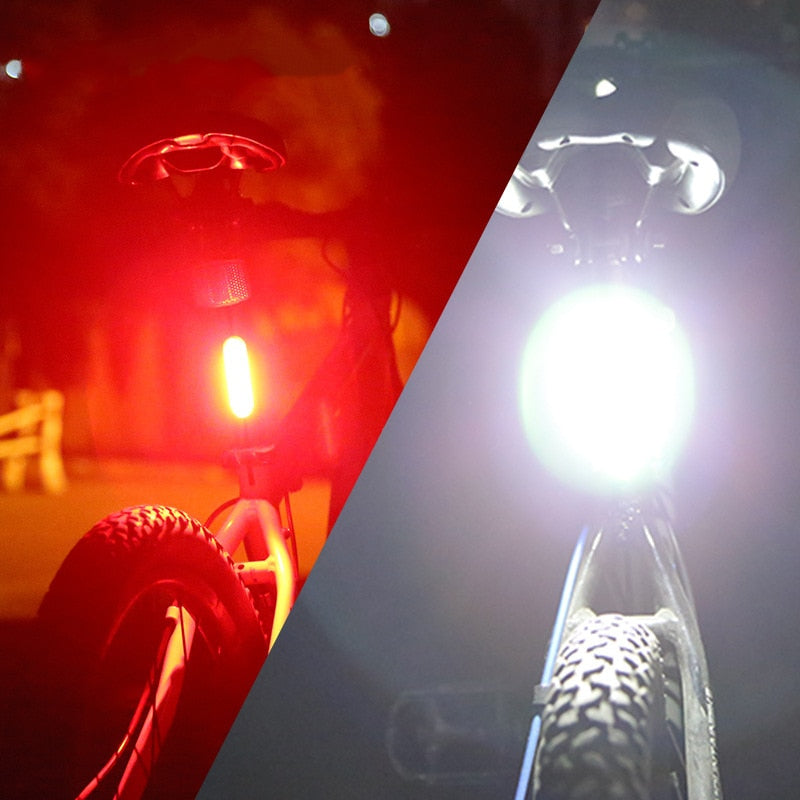 Éclairage vélo arrière LED Rouge & Bleu Pédale Maurice