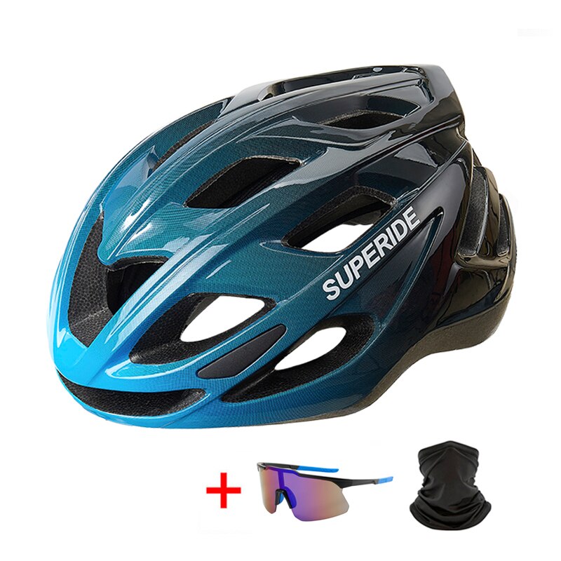 Kit casque vélo de route avec lunette et cagoule Pédale Maurice
