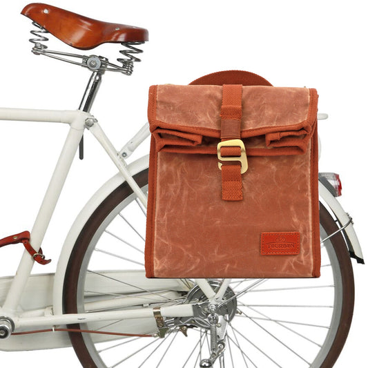 Sacoche porte bagage arrière vélo isotherme & étanche vintage