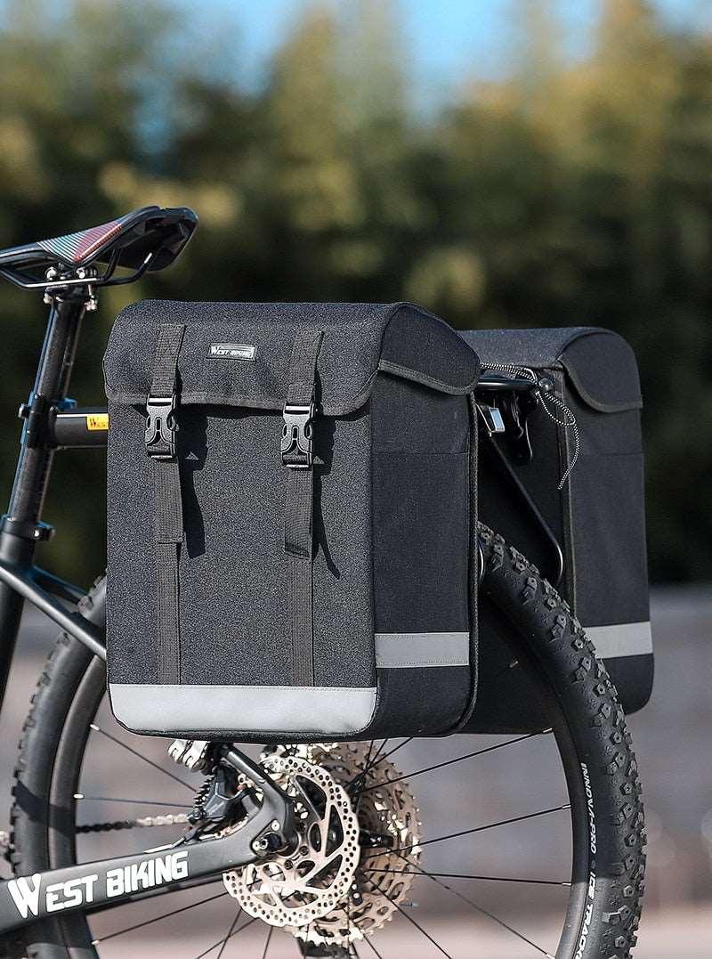 Sacoche double porte bagage arrière vélo 33L Cyclogo